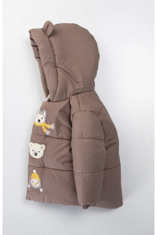 Hayvanlar İşlemeli Erkek Mont 51420