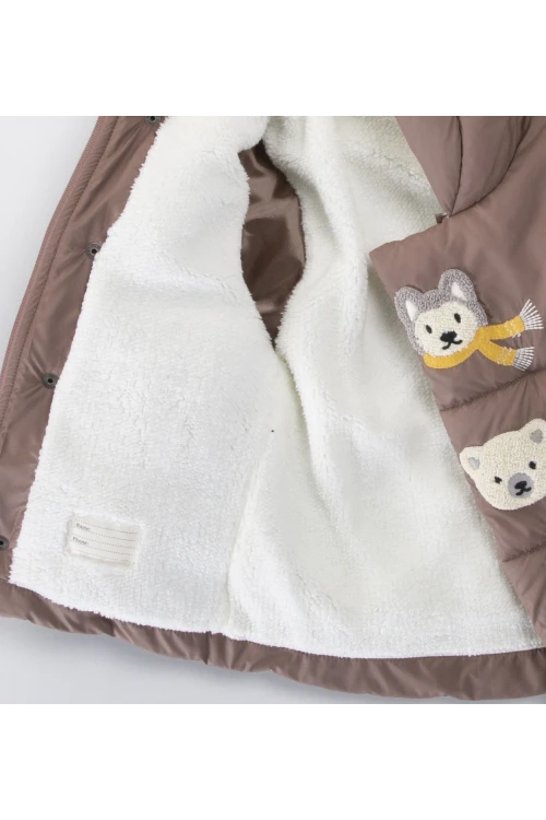 Hayvanlar İşlemeli Erkek Mont 51420