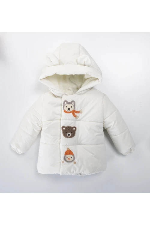 Hayvanlar İşlemeli Erkek Mont 51420