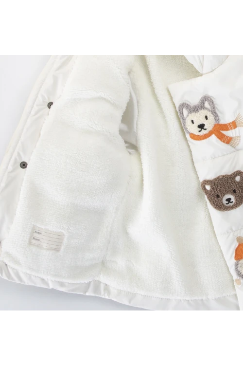 Hayvanlar İşlemeli Erkek Mont 51420