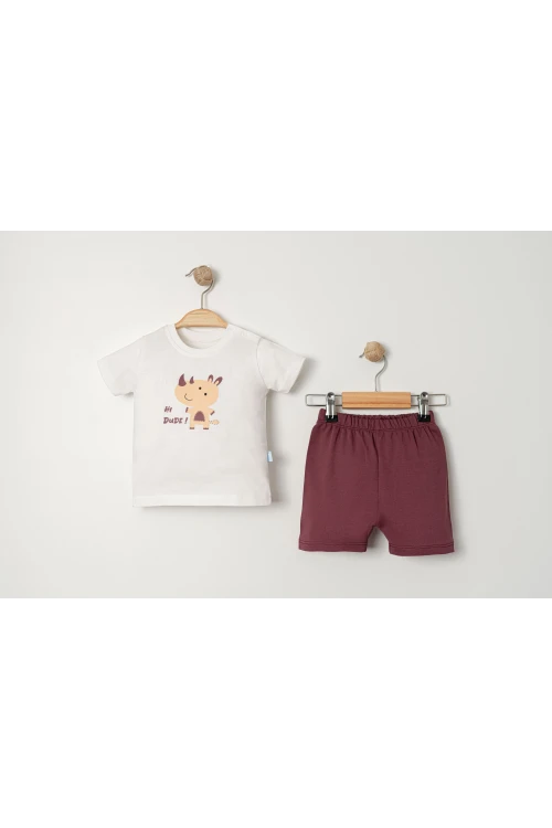 Hi Dude Baskılı Erkek Bebek Takım 2022