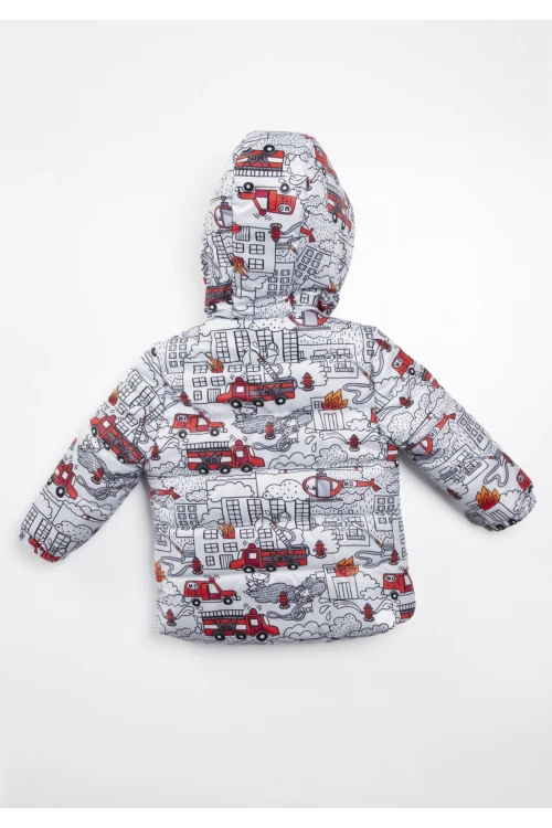 İtfaiye Desenli Erkek Bebek Mont 22325