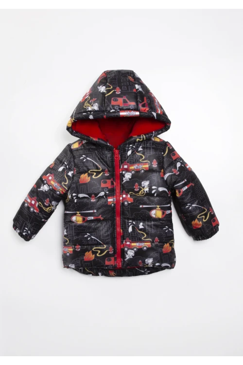 İtfaiye Desenli Erkek Bebek Mont 22325