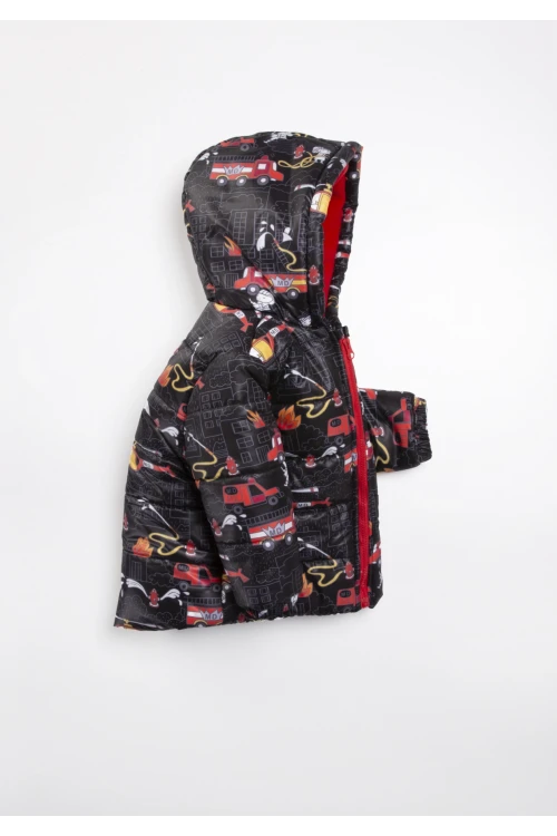 İtfaiye Desenli Erkek Bebek Mont 22325