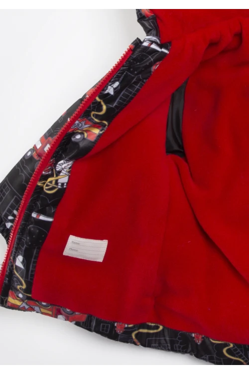 İtfaiye Desenli Erkek Bebek Mont 22325