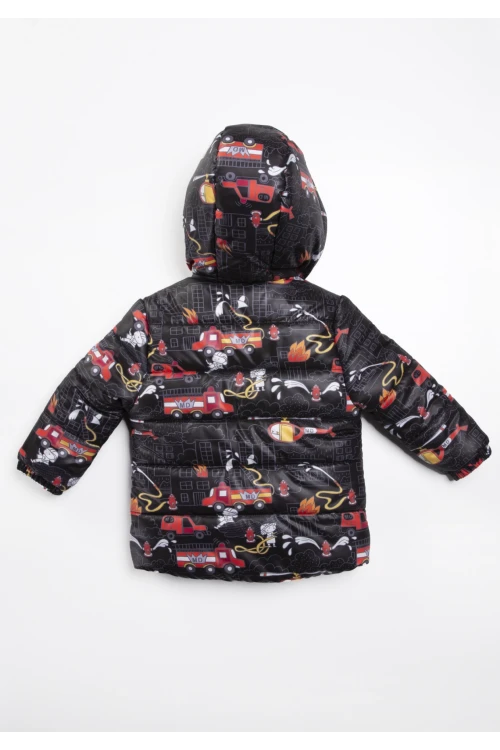 İtfaiye Desenli Erkek Bebek Mont 22325