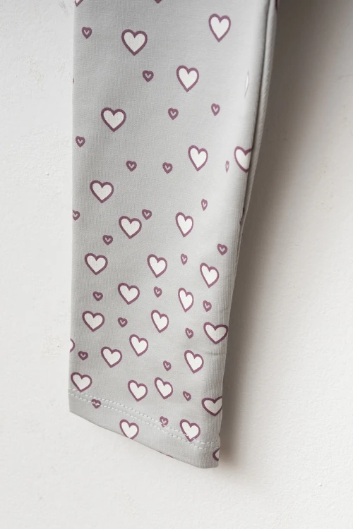 Kalp Baskılı Tayt 74355