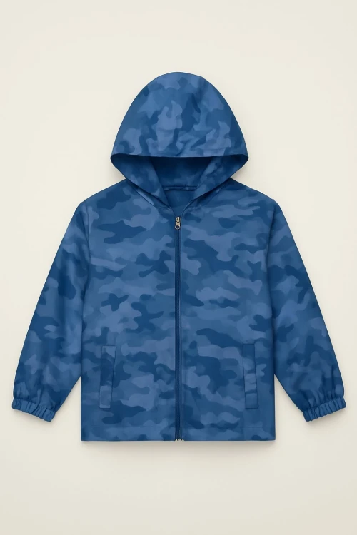 Kamuflaj Desen Erkek Çocuk Yağmurluk 3429