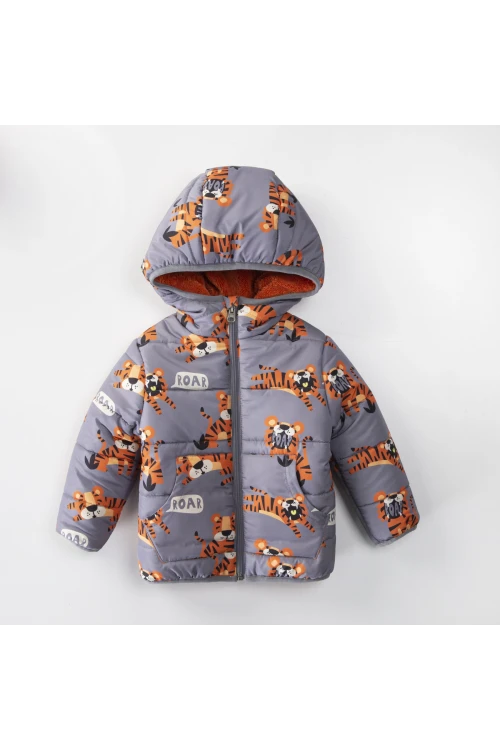 Kaplan Desenli Erkek Bebek Mont 51329