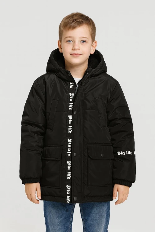 Kapşonlu Kışlık Erkek Çocuk Mont 4208