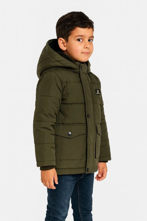 Kapşonlu Kışlık Erkek Çocuk Mont 4250