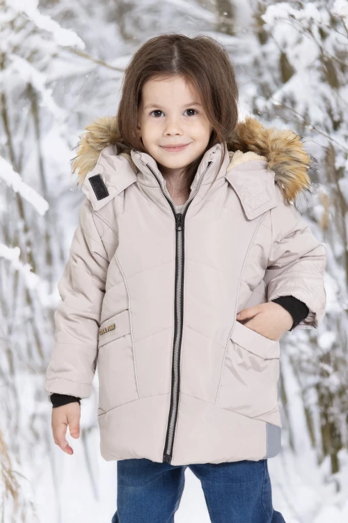 Kapşonlu Kışlık Kız Çocuk Mont 4043