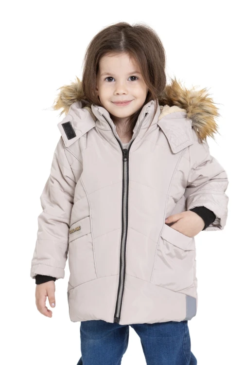 Kapşonlu Kışlık Kız Çocuk Mont 4043