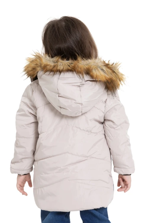 Kapşonlu Kışlık Kız Çocuk Mont 4043