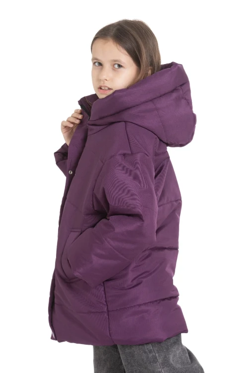 Kapşonlu Kışlık Kız Çocuk Mont 4235