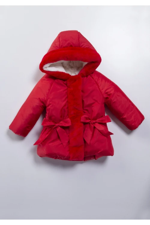 Kapşonlu Kız Mont 22476