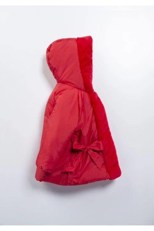 Kapşonlu Kız Mont 22476