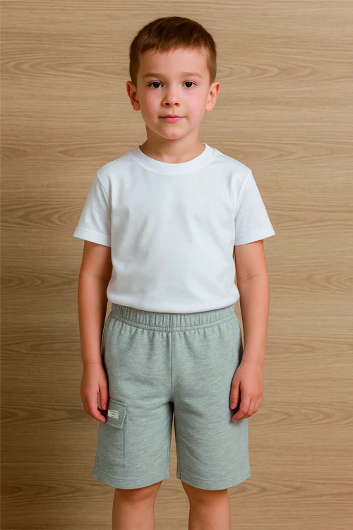 Kargo Cepli Erkek Çocuk  Basic Şort 73651-1