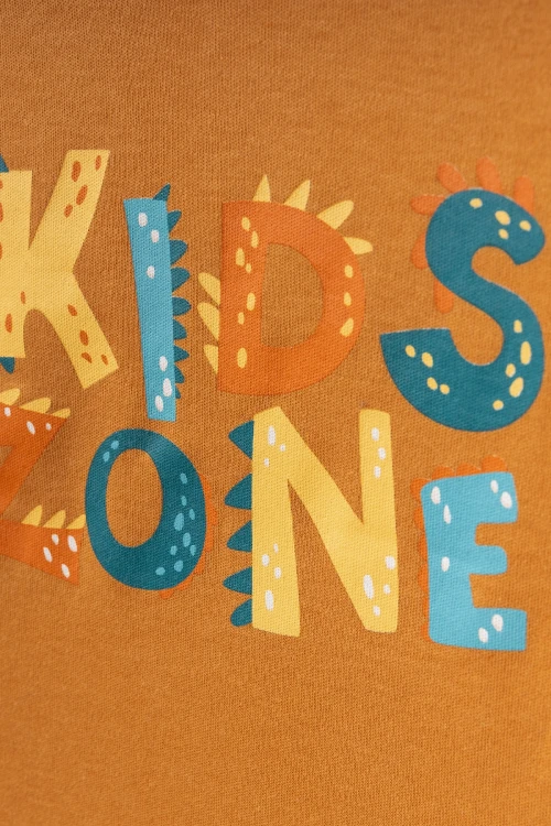 Kids Zone Baskılı Erkek Bebek Pijama Takımı 74170