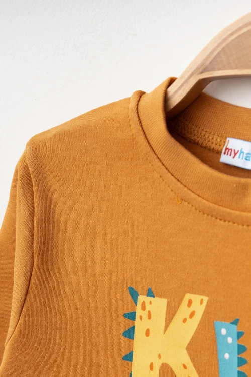 Kids Zone Baskılı Erkek Bebek Pijama Takımı 74170