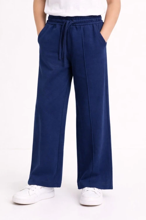 Kız Çocuk Dökümlü Modal Pantolon 20608