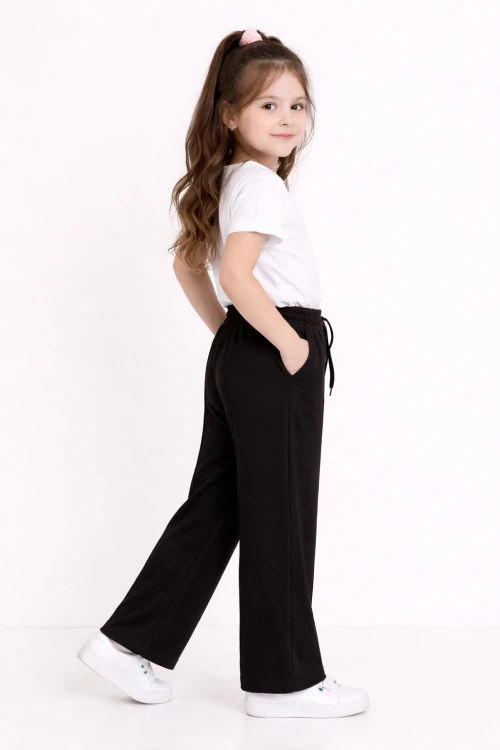 Kız Çocuk Dökümlü Modal Pantolon 20608