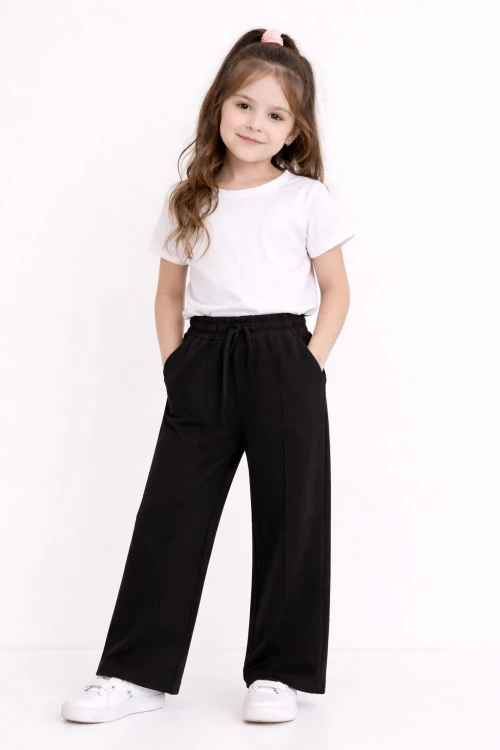 Kız Çocuk Dökümlü Modal Pantolon 20608