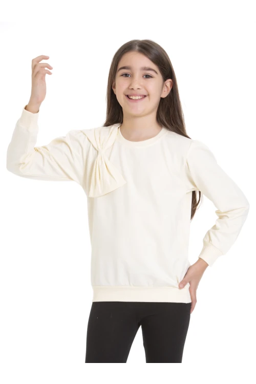 Kurdela Detaylı Kız Çocuk Sweat 74257