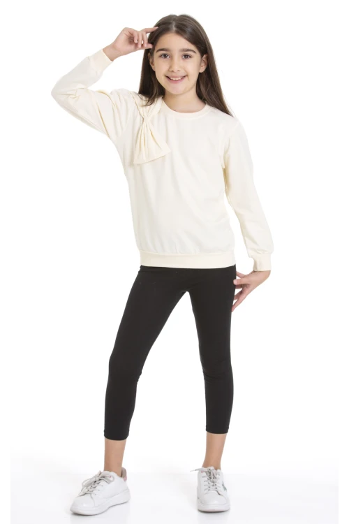 Kurdela Detaylı Kız Çocuk Sweat 74257