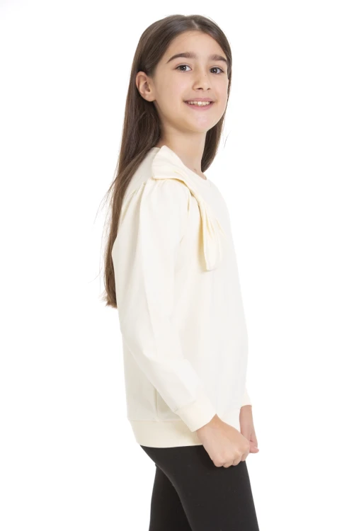 Kurdela Detaylı Kız Çocuk Sweat 74257