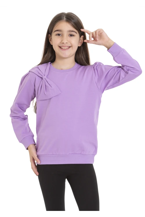 Kurdela Detaylı Kız Çocuk Sweat 74257