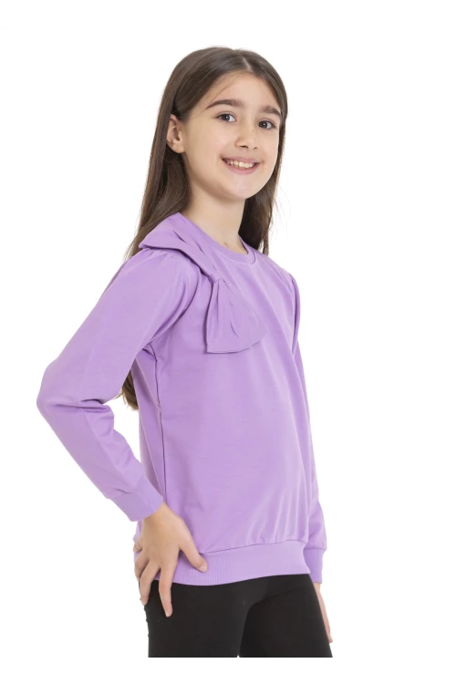 Kurdela Detaylı Kız Çocuk Sweat 74257