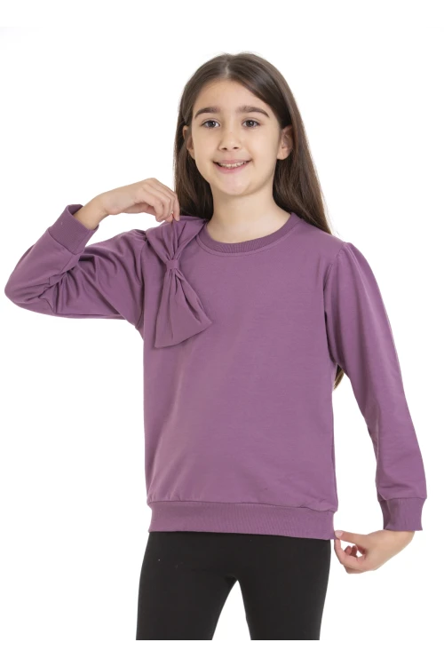 Kurdela Detaylı Kız Çocuk Sweat 74257