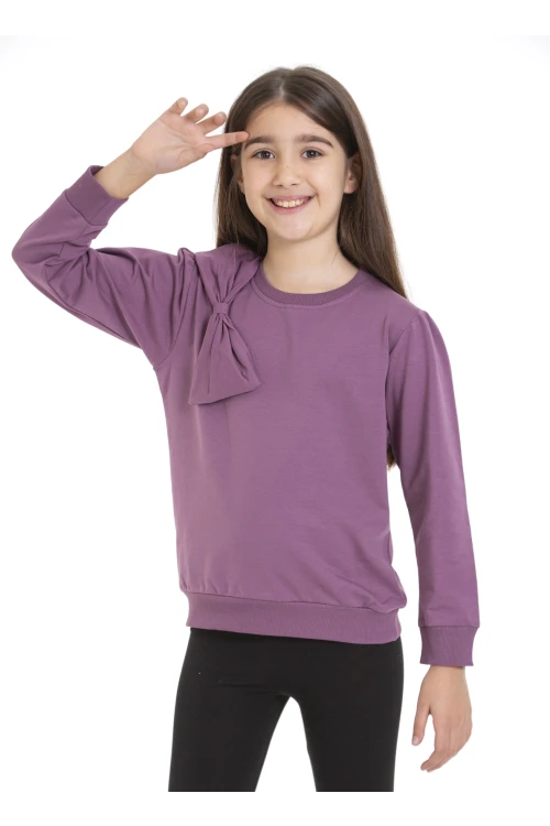 Kurdela Detaylı Kız Çocuk Sweat 74257