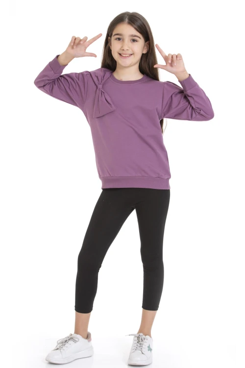 Kurdela Detaylı Kız Çocuk Sweat 74257