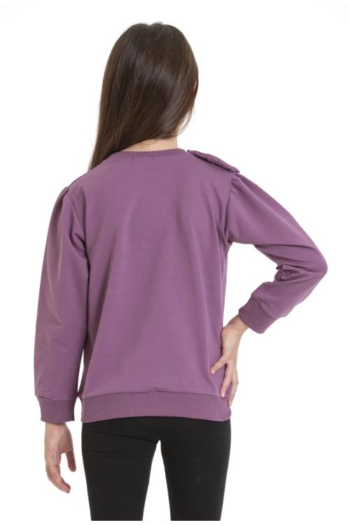 Kurdela Detaylı Kız Çocuk Sweat 74257