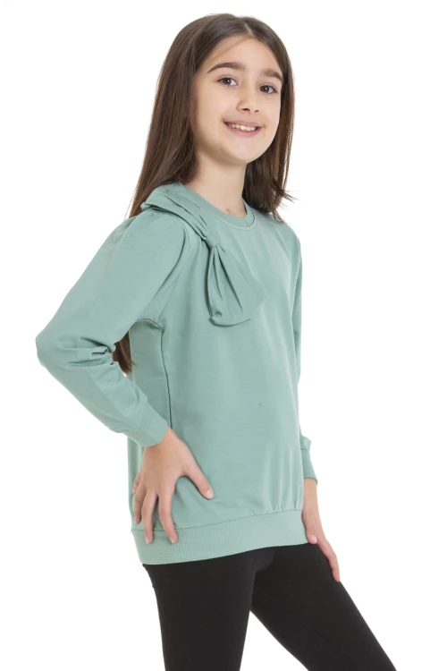 Kurdela Detaylı Kız Çocuk Sweat 74257