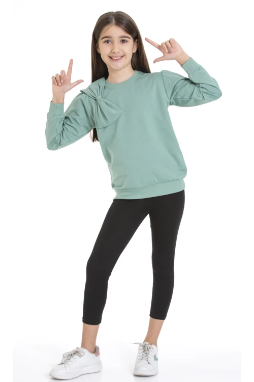 Kurdela Detaylı Kız Çocuk Sweat 74257