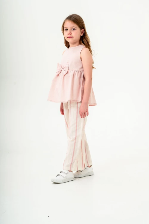 Kurdela Detaylı Kız Çocuk Takım 3834