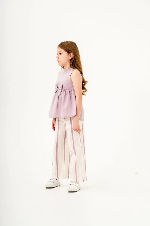 Kurdela Detaylı Kız Çocuk Takım 3834