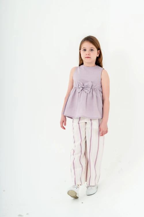 Kurdela Detaylı Kız Çocuk Takım 3834