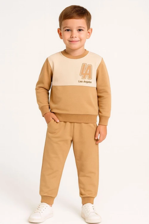 LA Nakışlı Erkek Çocuk Takım 20409
