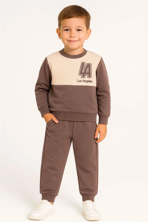 LA Nakışlı Erkek Çocuk Takım 20409