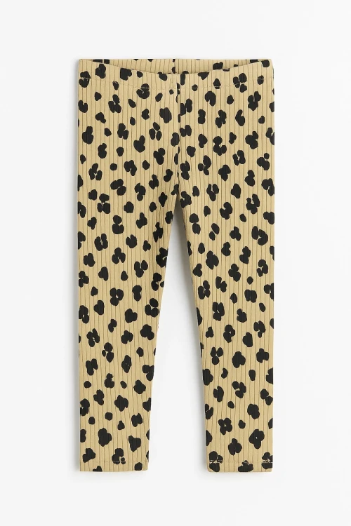 Leopar Desenli Kız Çocuk 2li Tayt 20605-3