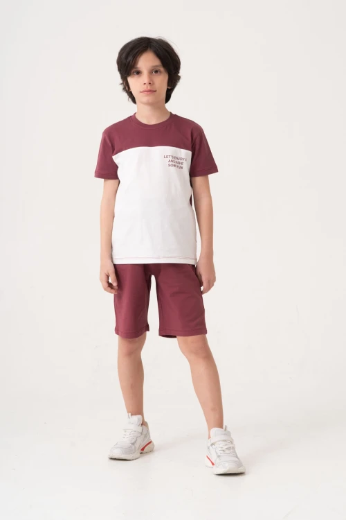 Lets Enjoy Baskılı Erkek Çocuk Takım 50602