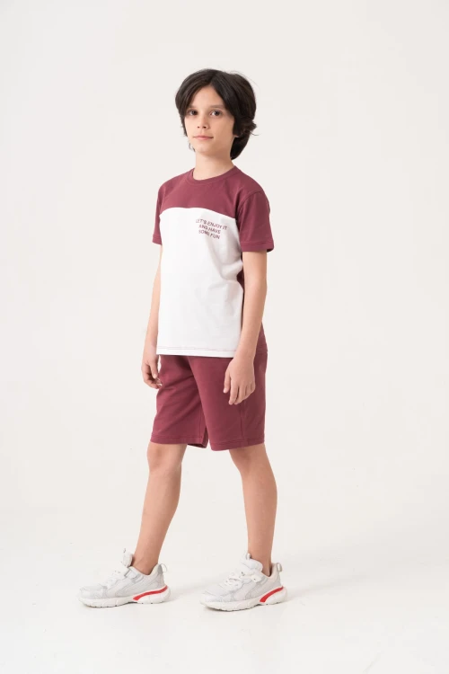 Lets Enjoy Baskılı Erkek Çocuk Takım 50602