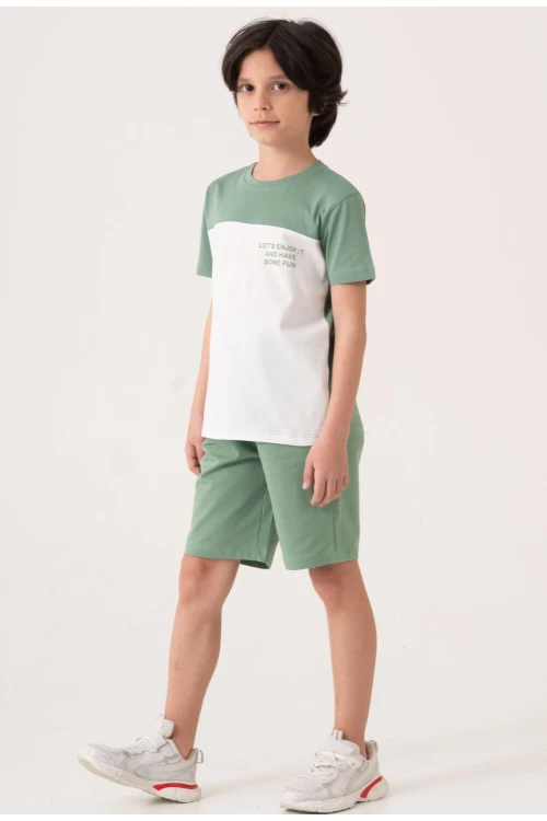 Lets Enjoy Baskılı Erkek Çocuk Takım 50602