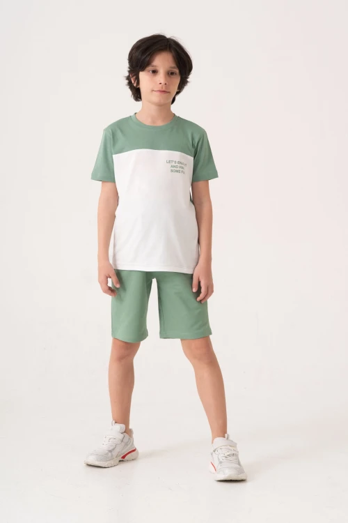 Lets Enjoy Baskılı Erkek Çocuk Takım 50602