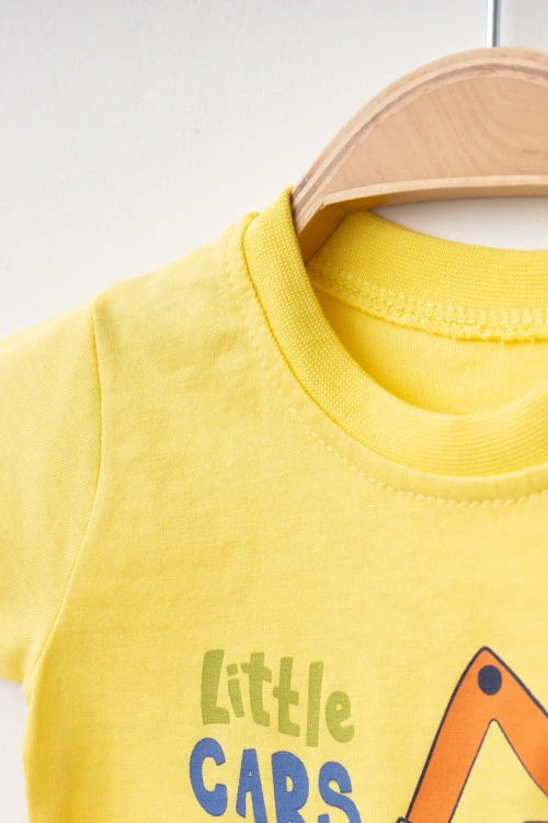 Little Cars Baskılı Erkek Bebek Tişört 2009
