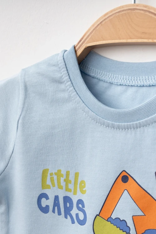 Little Cars Baskılı Erkek Bebek Tişört 2009